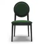 chaise-restaurant-velours-vert-Meddy