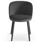 chaise-restaurant-tissu-anthracite-pieds-noirs-Blod