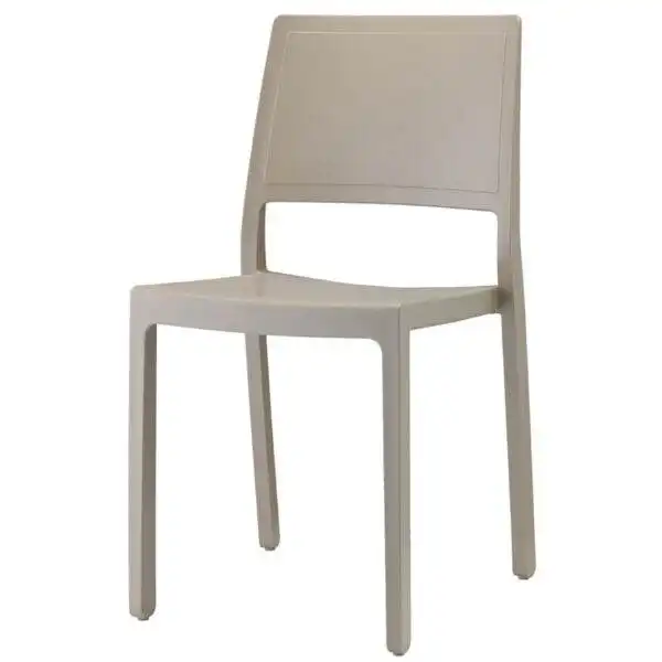 Chaise exterieur restaurant empilable sable gris Kate