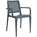 Fauteuil-terrasse-cafe-restaurant-empilable-anthracite-Prak