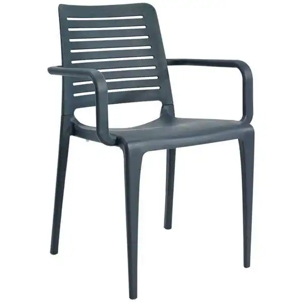Fauteuil-terrasse-cafe-restaurant-empilable-anthracite-Prak