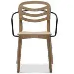 Fauteuil-restaurant-chene-massif-accoudoirs-metal-fara