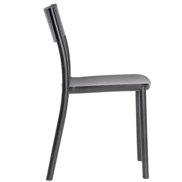 Chaise de reunion noire empilable plastique pas chere Me too
