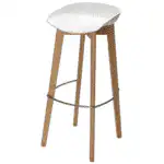 Tabouret-bar-coque-plastique-blanche-pied-bois-Kelo-bar