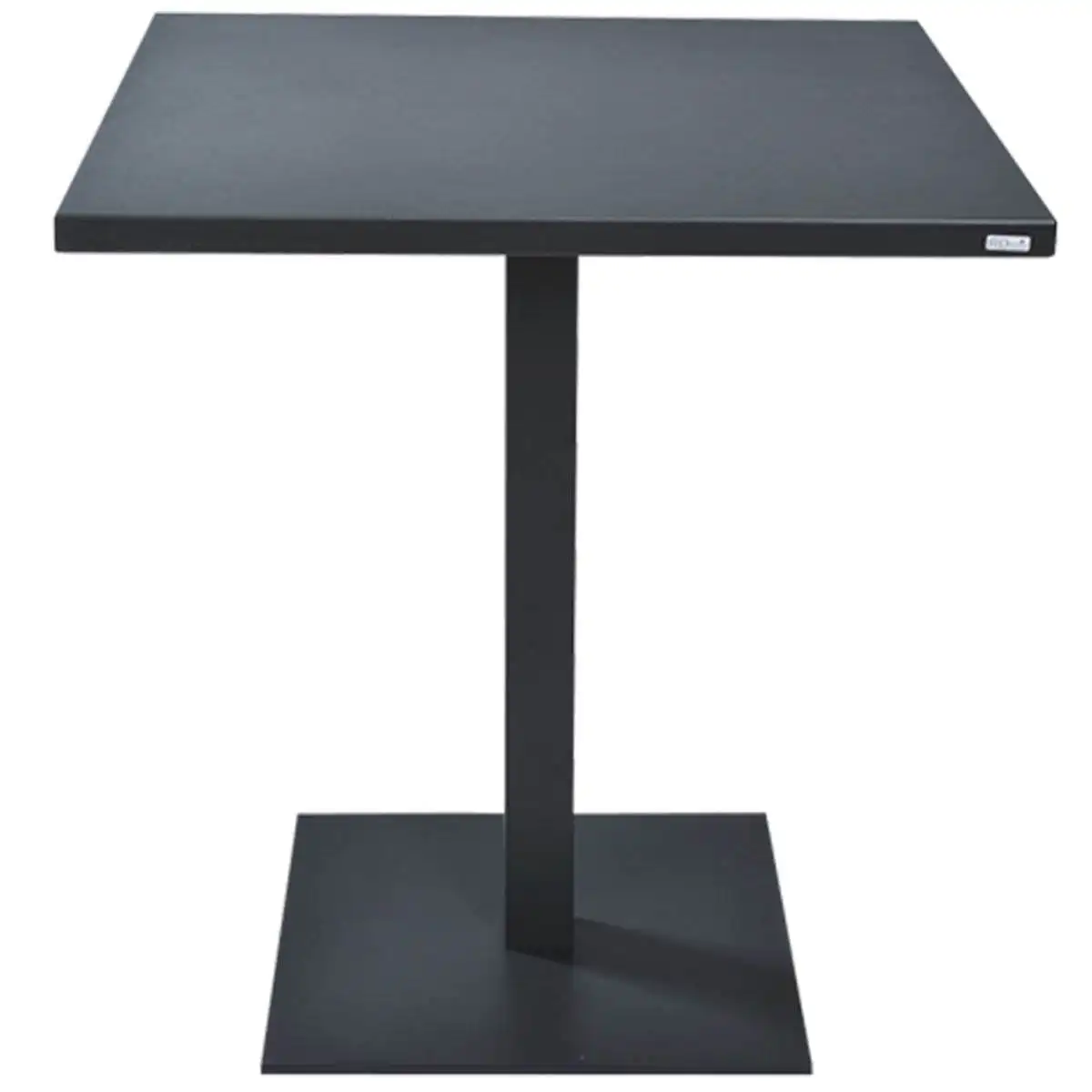 Table-restaurant-metal-carree-anthracite-pied-central-Gino Table-restaurant-metal-carree-anthracite-pied-central-Gino