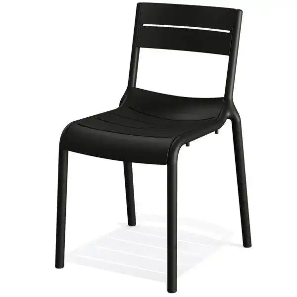Chaise empilable terrasse restaurant noir Calor