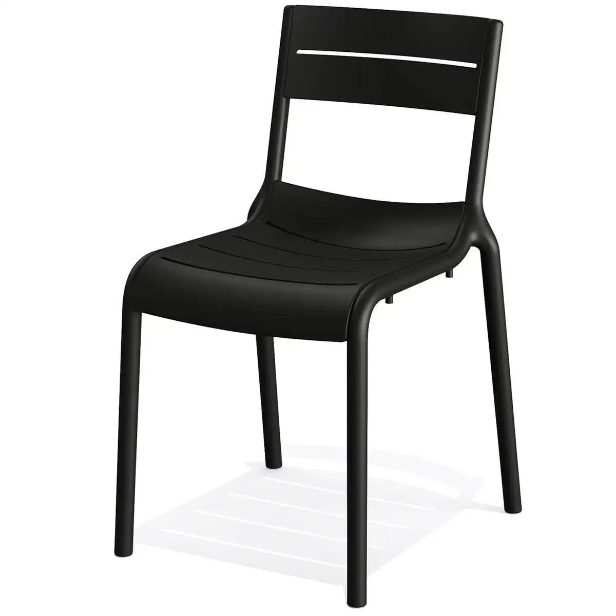 Chaise empilable terrasse restaurant noir Calor